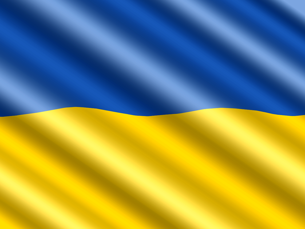 Ukraine 's Farben der Hoffnung und der Demokratie